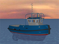 13m Harbour Tug - Macduff FORTH 13 3d profile