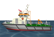 15.00m Workboat - 3d Illustration