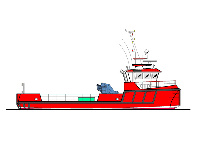 20.00m Cargo Vessel - Large Profile