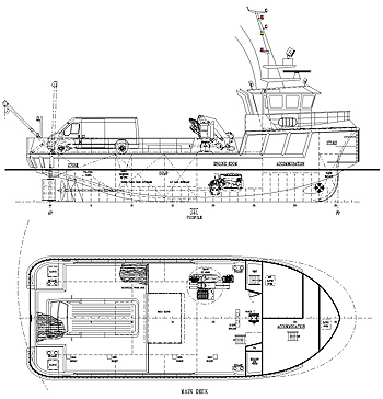 20.00m Cargo Vessel GA