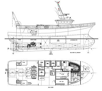 28.00m Stern Trawler GA