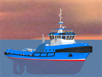 30m General purpose tug - Macduff TAY 30 3d profile