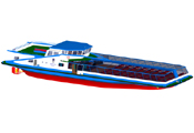 45.00m Restaurant/ River Cruise Vessel - 3d Illustration