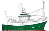 17.00m Twin Rig Trawler, Illustration.