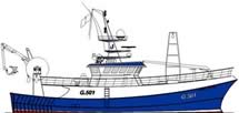 27.00m Twin Rig Trawler, Illustration.
