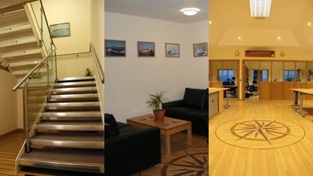 stair well, meeting office, design office.
