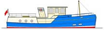 50' Trawler Style River Cruiser