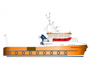 23.00m Catamaran Workboat Profile