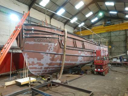 Hull Completed on “Scotia”